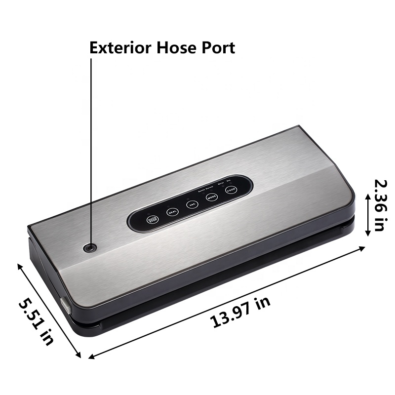 2 in 1電動ステンレス真空シーラーマシン 家庭用キッチン - Food Vacuum Sealer Machine のレビューと価格