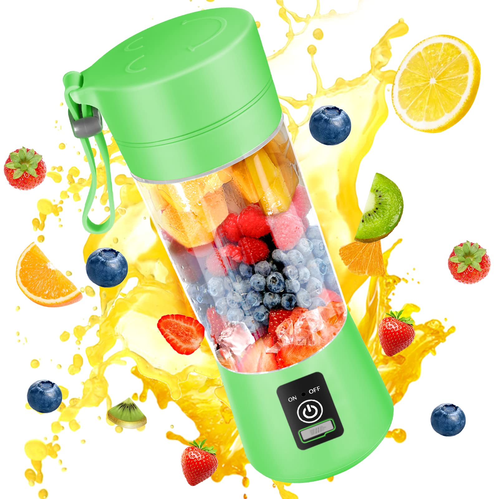 ポータブルミニ電気ジューサー 380 ミリリットルハンドヘル - Portable Blender Usb Rechargeable のレビューと価格