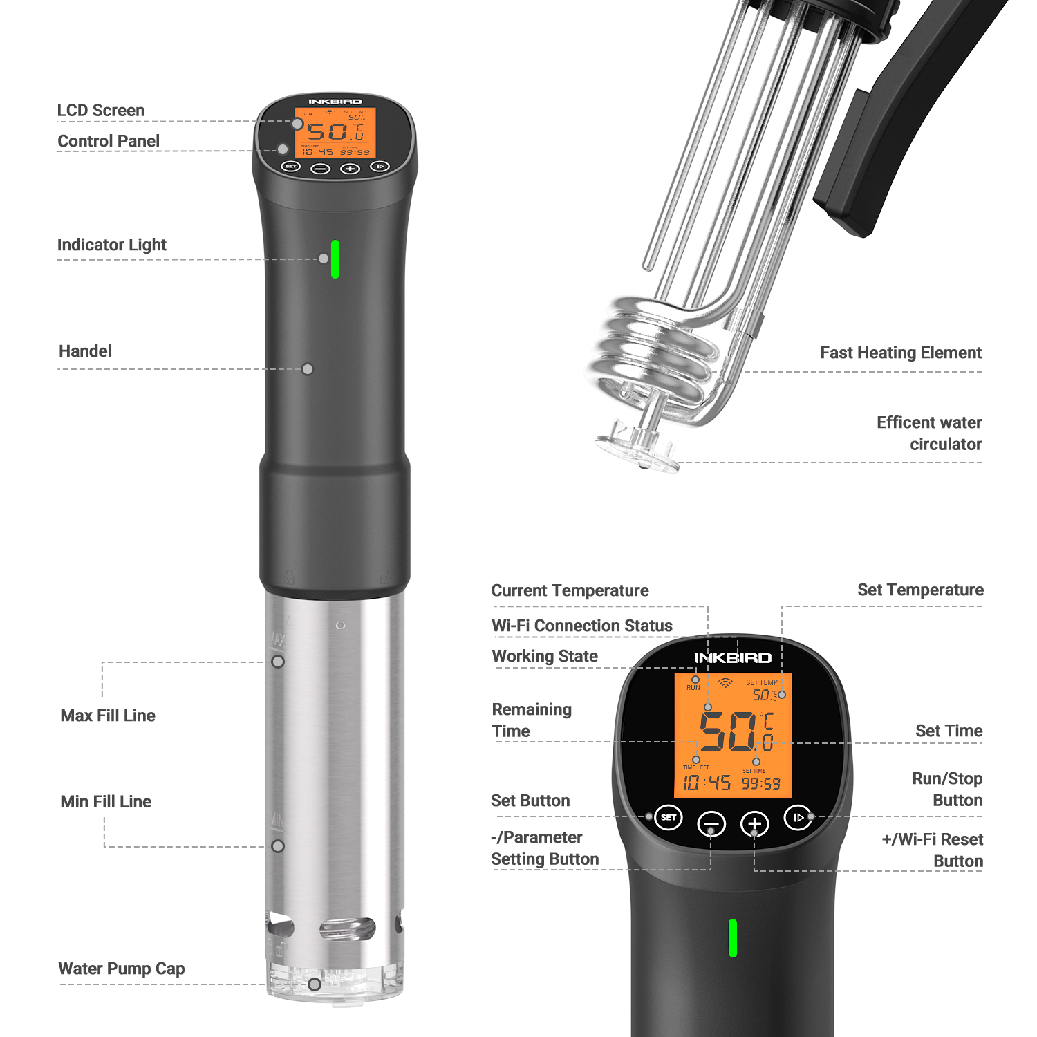 INKBIRD 料理真空調理器 ISV-200W Wi-Fi - Digital Sous Vide Precision Cooker のレビューと価格