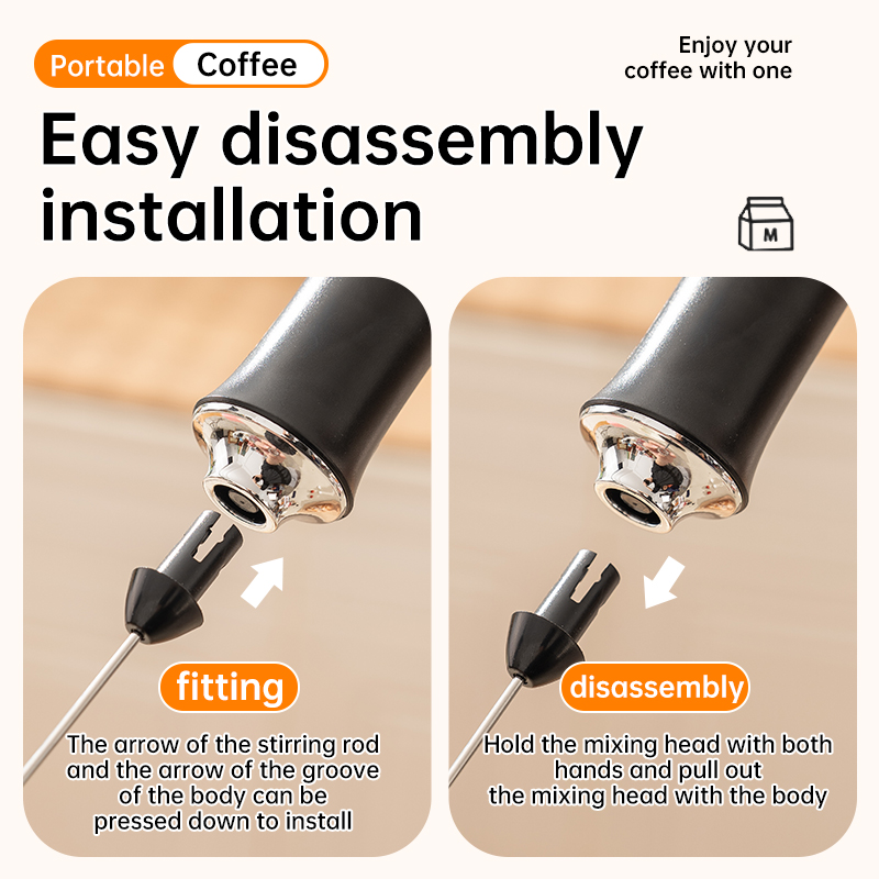 強力な電動ミルク泡立て器、コーヒー、ラテ、カプチーノ用の手持 - Electric Milk Frother Handheld のレビューと価格