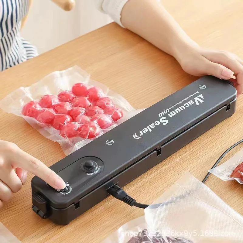 10袋入り - キッチン用コンパクト真空包装機、ブラックポー - Food Vacuum Sealer Machine のレビューと価格
