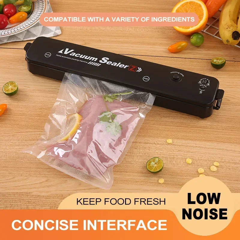 10袋入り - キッチン用コンパクト真空包装機、ブラックポー - Food Vacuum Sealer Machine のレビューと価格