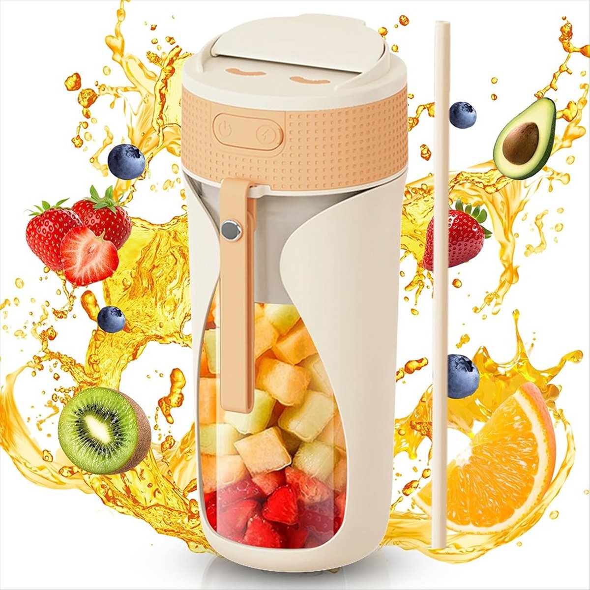 ポータブルブレンダーカップ 450ml 多機能ブレンダー、氷 - Portable Blender Usb Rechargeable のレビューと価格