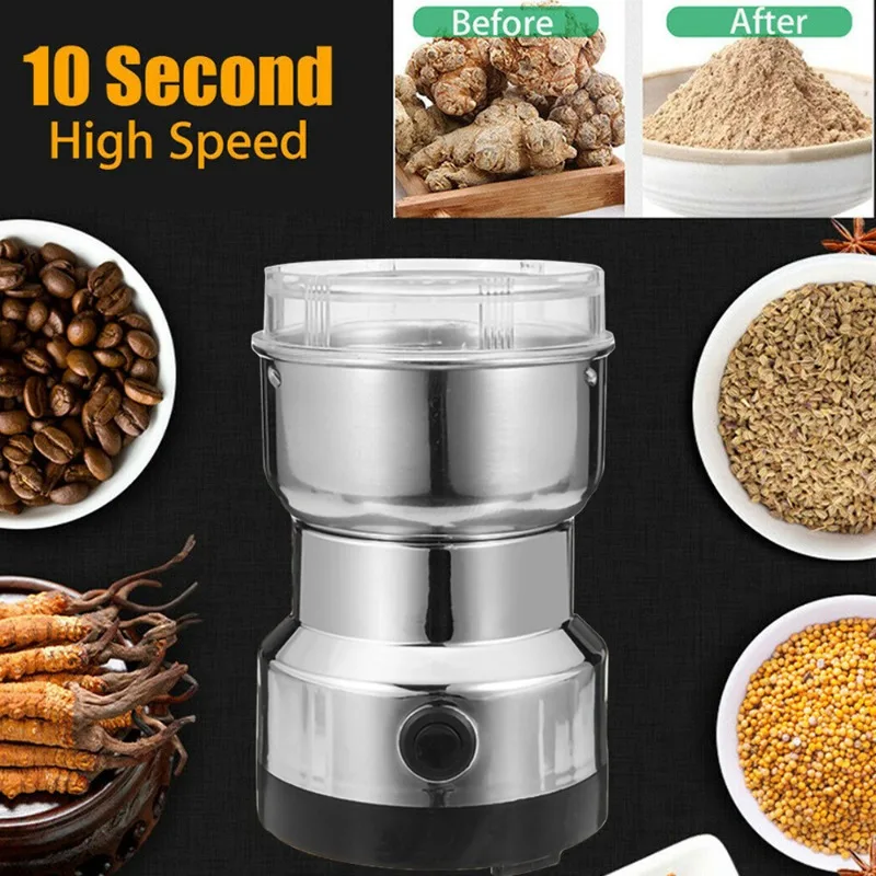 110V-220V電動グラインダー 家庭用コーヒー キッチン - Coffee Bean Grinder Electric のレビューと価格