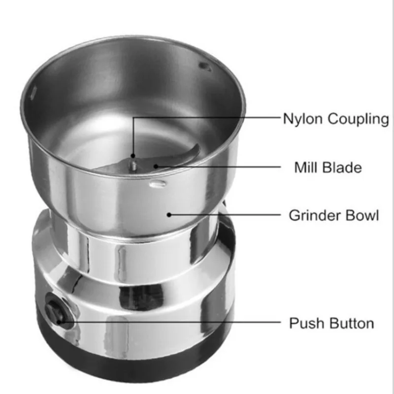110V-220V電動グラインダー 家庭用コーヒー キッチン - Coffee Bean Grinder Electric のレビューと価格