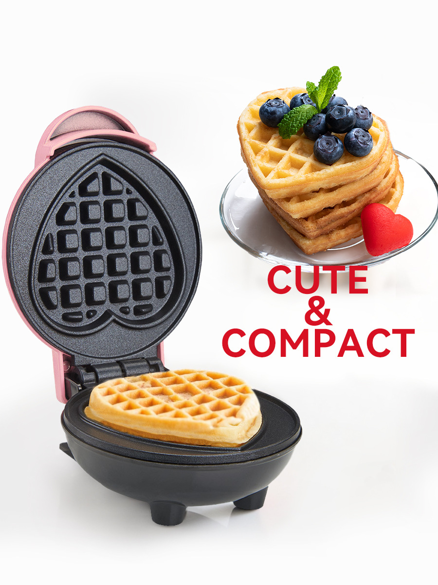 ミニワッフルメーカー 電気キッチン家電 車＆ホテル用 ステン - Mini Waffle Maker Machine のレビューと価格