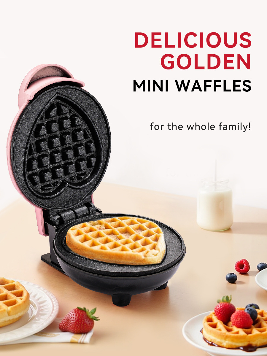 ミニワッフルメーカー 電気キッチン家電 車＆ホテル用 ステン - Mini Waffle Maker Machine のレビューと価格