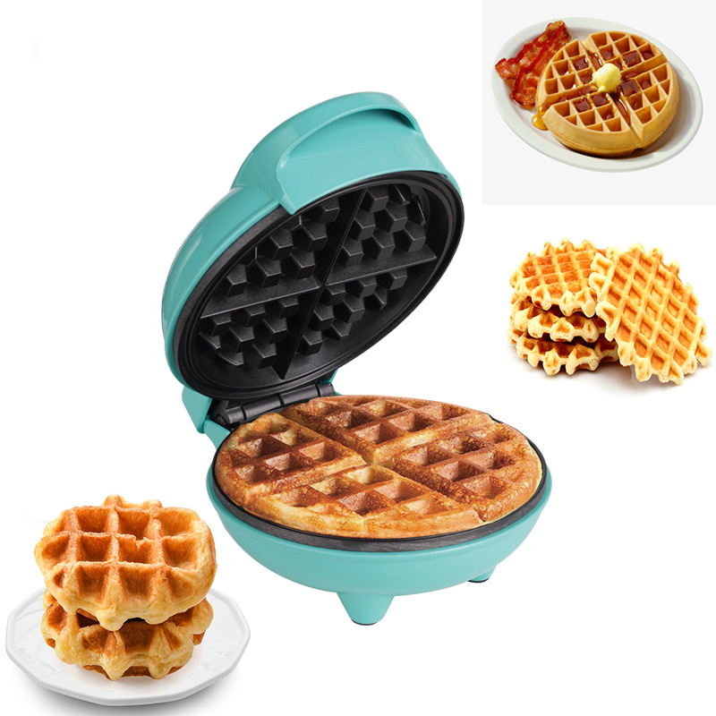 ミニ電動おろし金,ケーキ,デザート,朝食,調理器具用の多機能 - Mini Waffle Maker Machine のレビューと価格