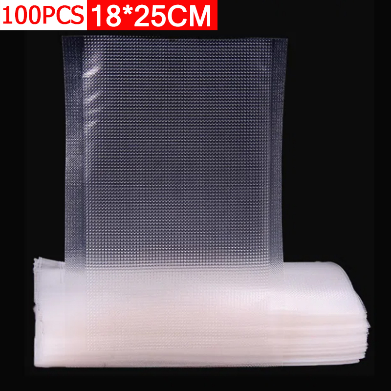100 個真空バッグ 18 × 25 センチメートル真空シー - Food Vacuum Sealer Machine のレビューと価格