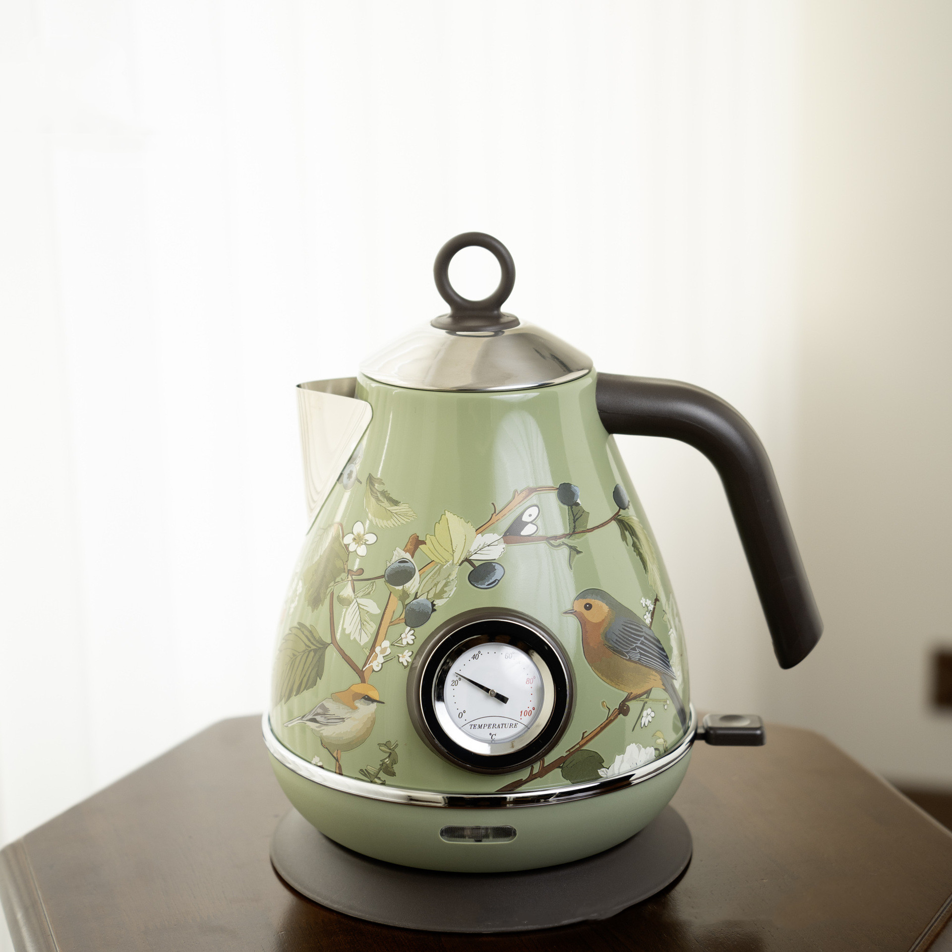 1.7L レトロピンク花柄電気ケトル 1850W 304ステ - Electric Kettle Temperature Control のレビューと価格