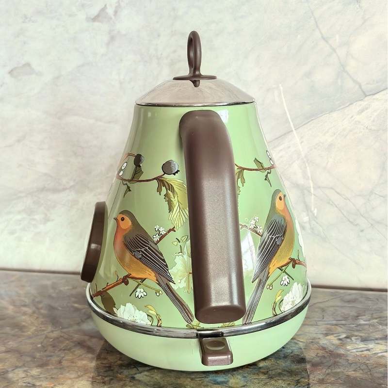 1.7L レトロピンク花柄電気ケトル 1850W 304ステ - Electric Kettle Temperature Control のレビューと価格