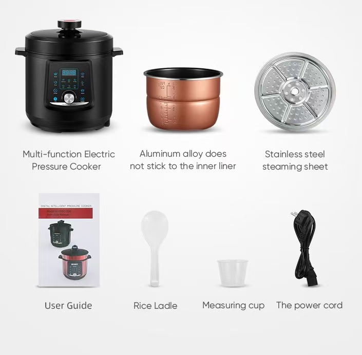 ステンレス製電気圧力鍋 家庭用自動スマートクッカー デジタル - Smart Instant Pressure Cooker のレビューと価格
