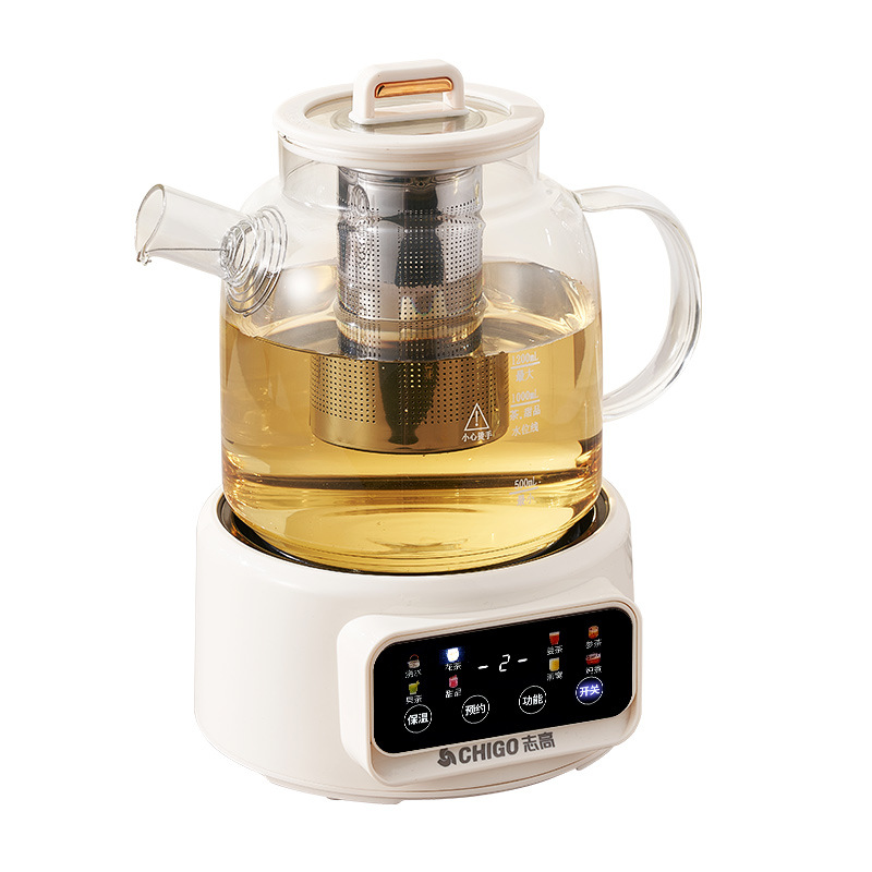 600W 多機能健康ケトル温度制御ガラスフラワーティーポット - Electric Kettle Temperature Control のレビューと価格